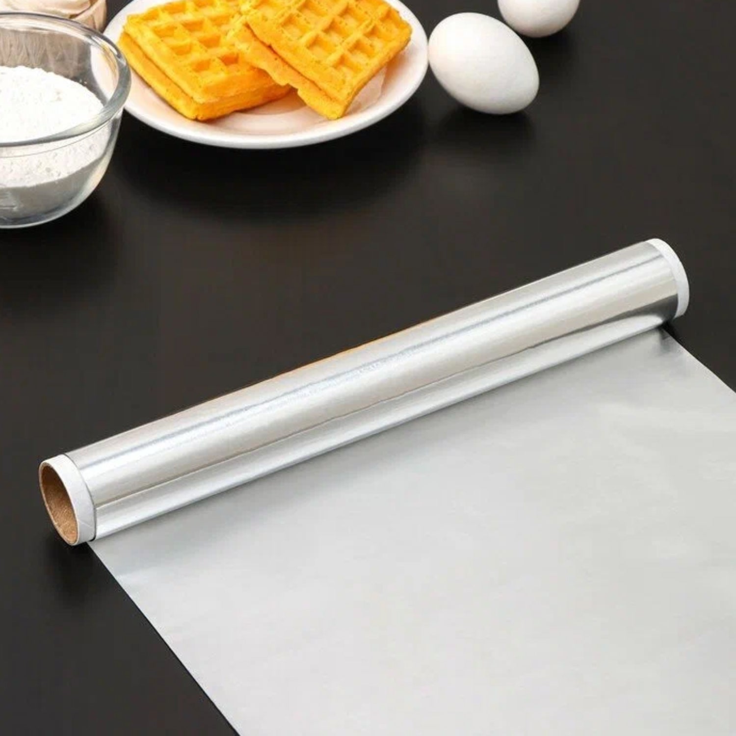 5989 Premium Quality Food Grade Aluminum Foil Roll Heavy Duty Non Stick Thick Aluminum Foil Sheet Baking Grilling Tool 72Mtr (1Pc) 5989 Premium Quality Food Grade Aluminum Foil Roll Heavy Duty Non Stick Thick Aluminum Foil Sheet Baking Grilling Tool 72Mtr (1Pc)